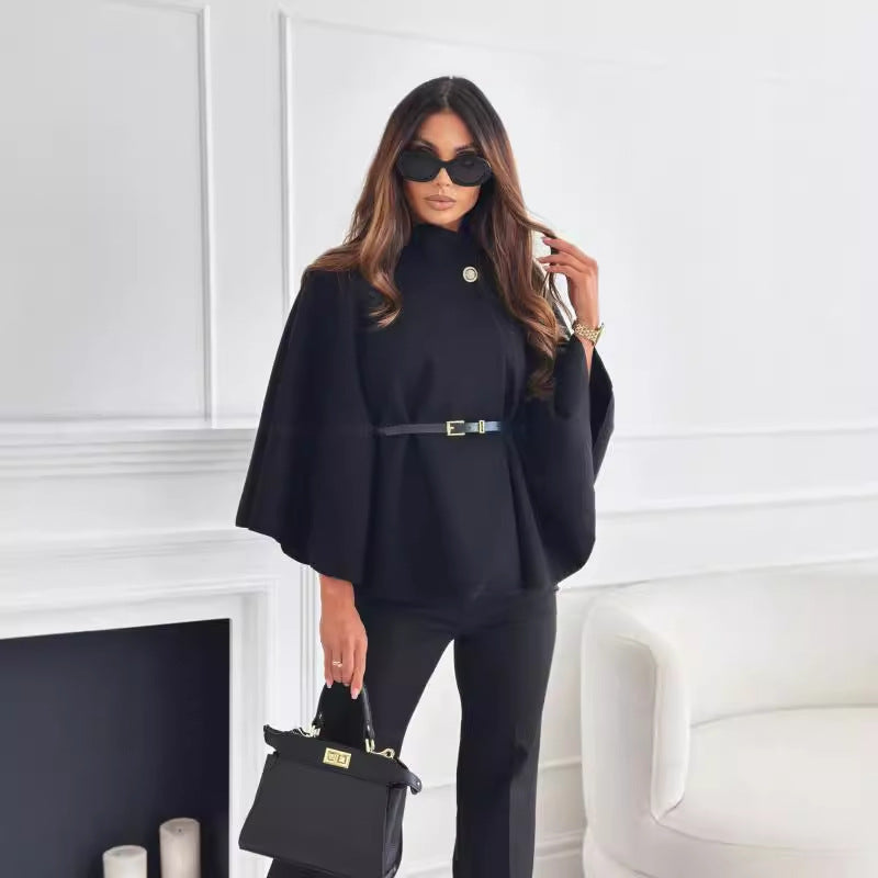 Poncho Ceinturé Chic