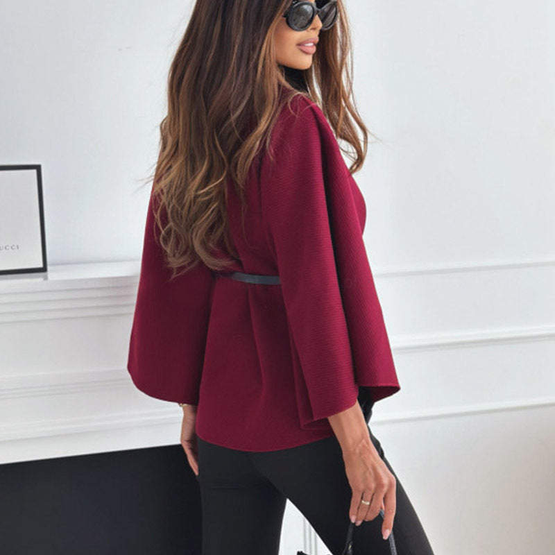 Poncho Ceinturé Chic