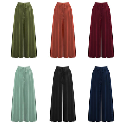 Pantalon Large Femme avec Fente – Confort & Style