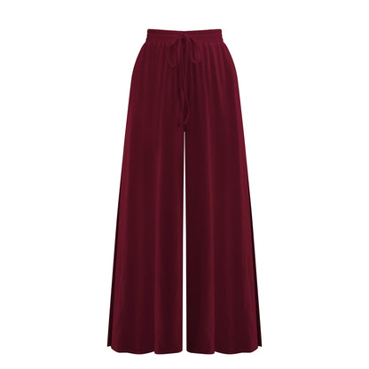 Pantalon Large Femme avec Fente – Confort & Style