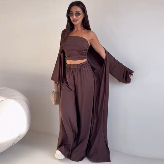 Look chic et décontracté – ensemble trois pièces tendance