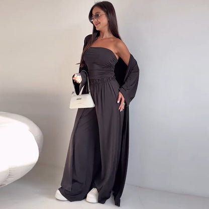 Look chic et décontracté – ensemble trois pièces tendance