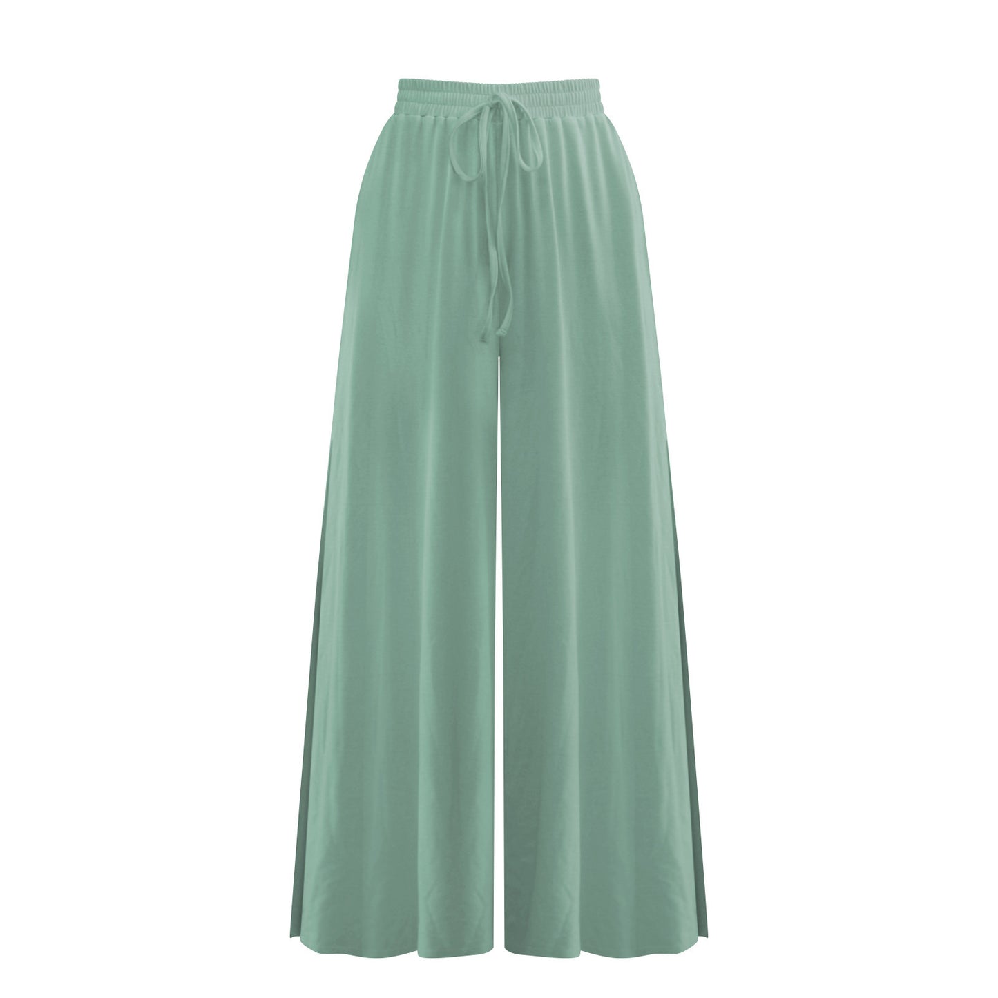 Pantalon Large Femme avec Fente – Confort & Style