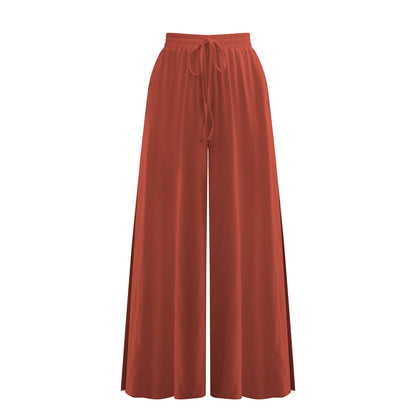 Pantalon Large Femme avec Fente – Confort & Style